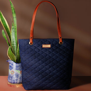 Denim Tech Tote